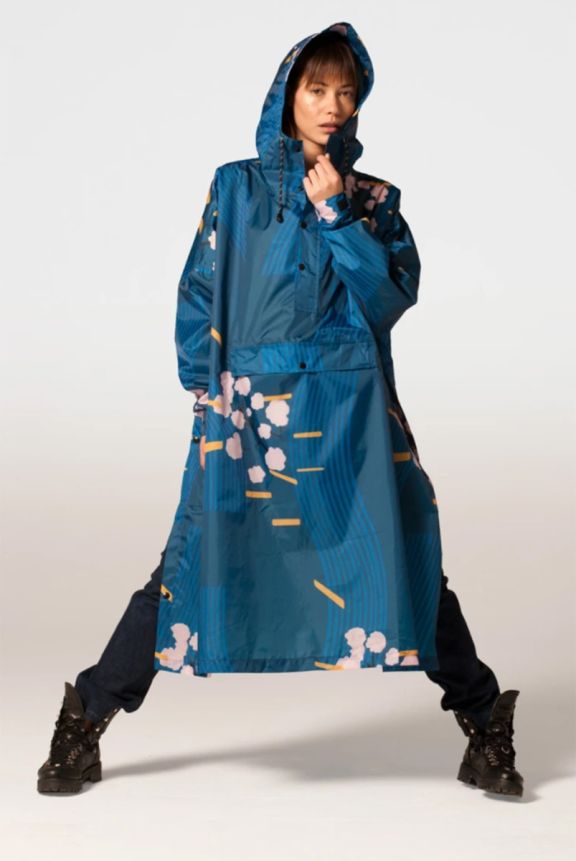 Rain Poncho Japanese Blossom